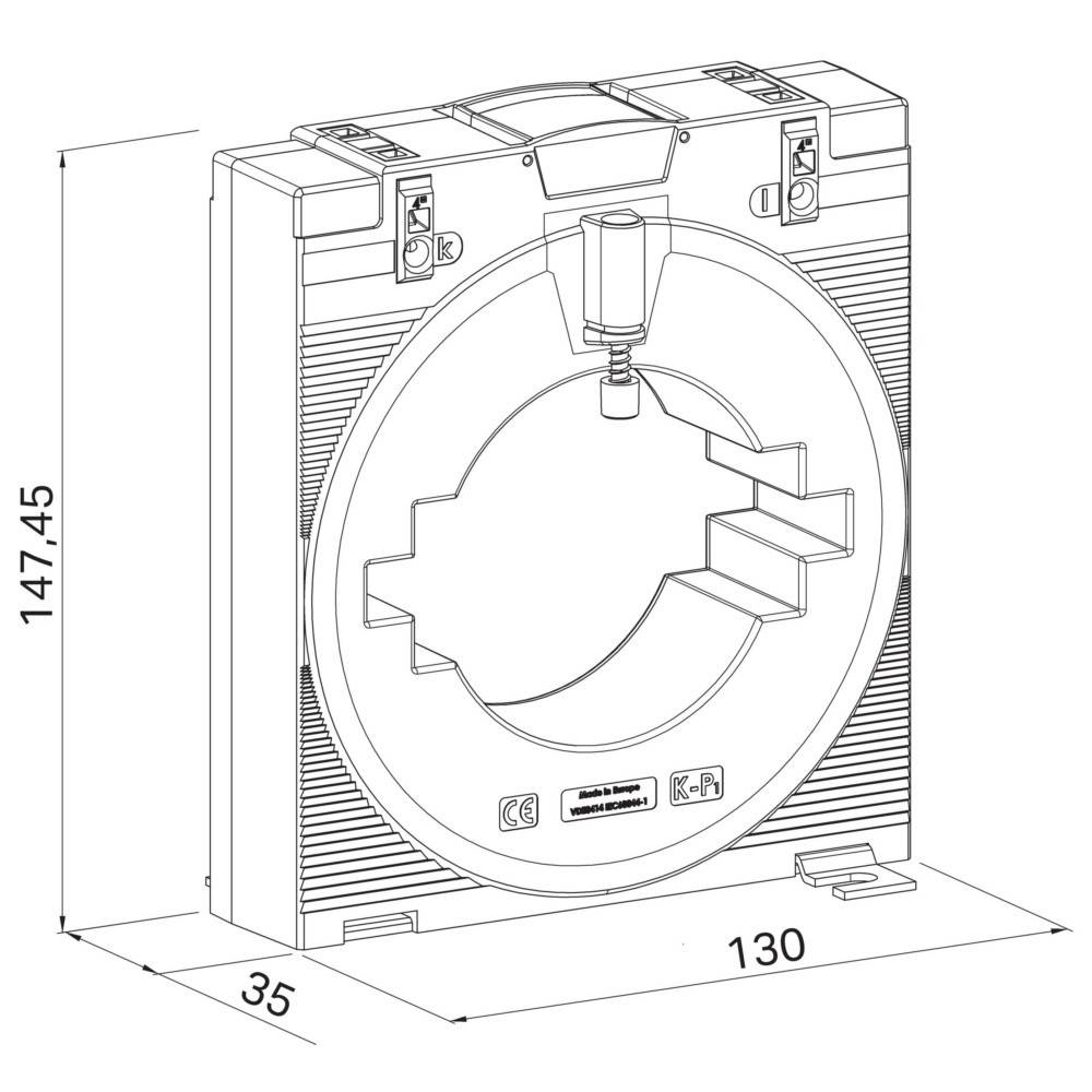 WAGO GmbH & Co. KG Aufsteck-Stromwandler 855-1005/2500-1001