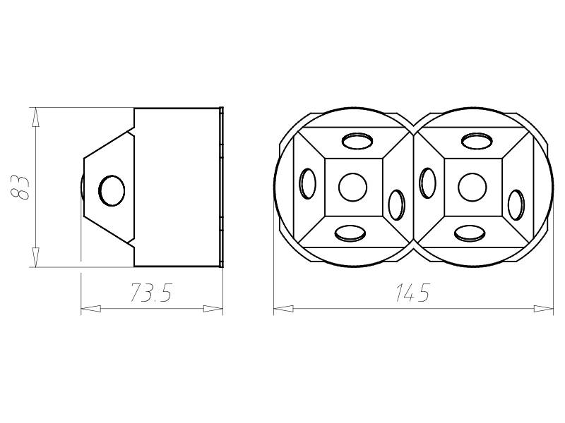 Kaiser Schallschutzdose Klasse A 9799-77.02