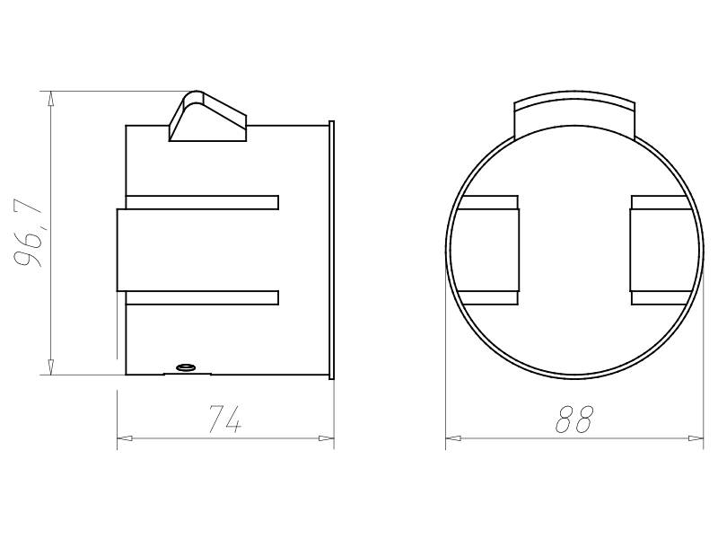 Kaiser Einbaugehäuse ThermoX-LED 9320-20