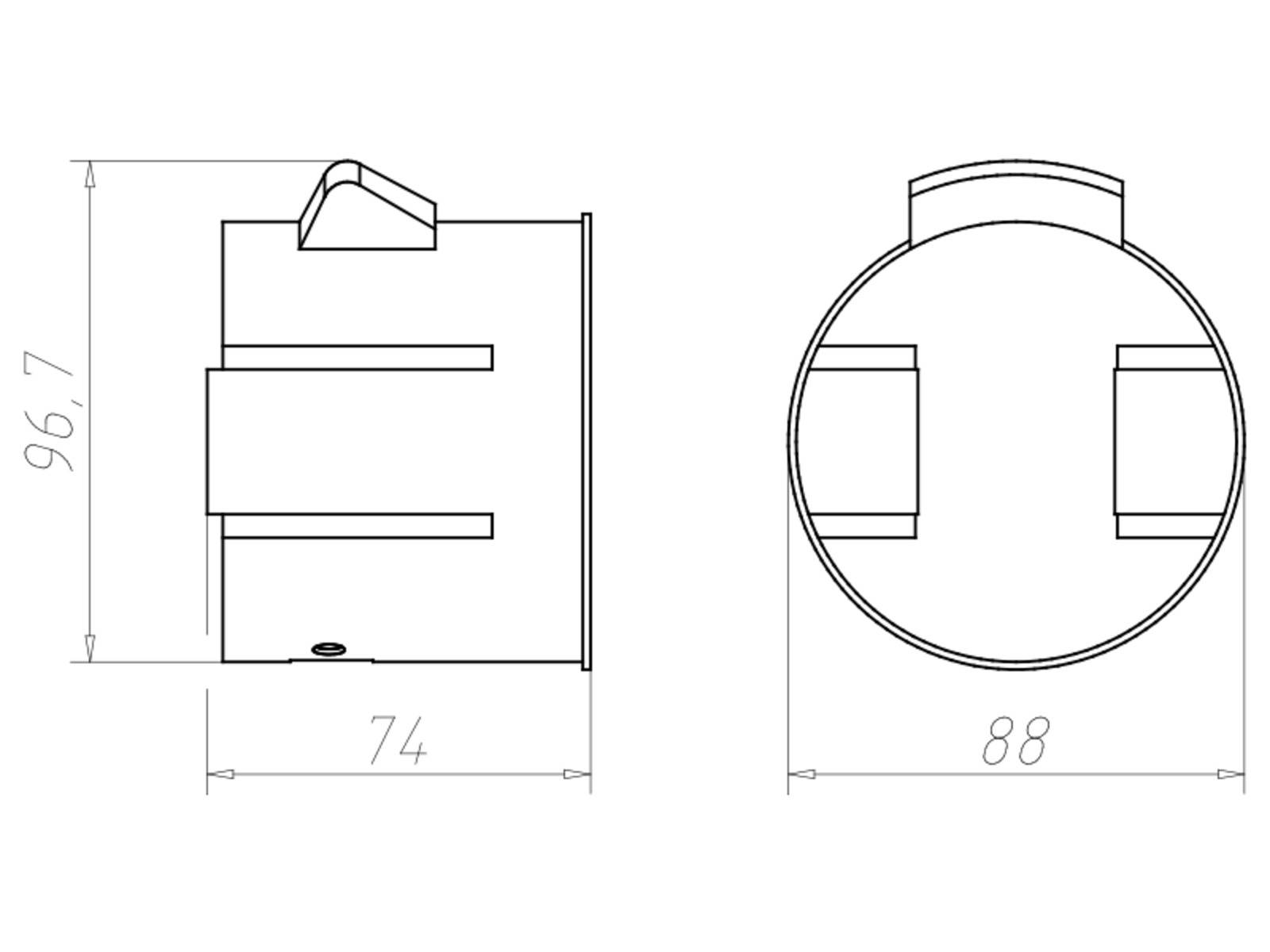 Kaiser Einbaugehäuse ThermoX-LED 9320-20