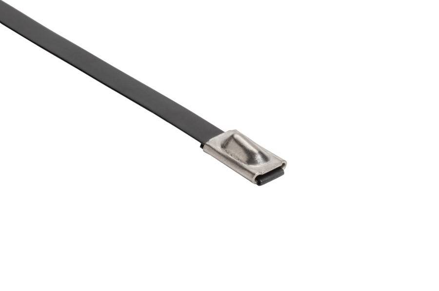 HellermannTyton Metallkabelbinder MBT14SFC-316/SP-BK-C