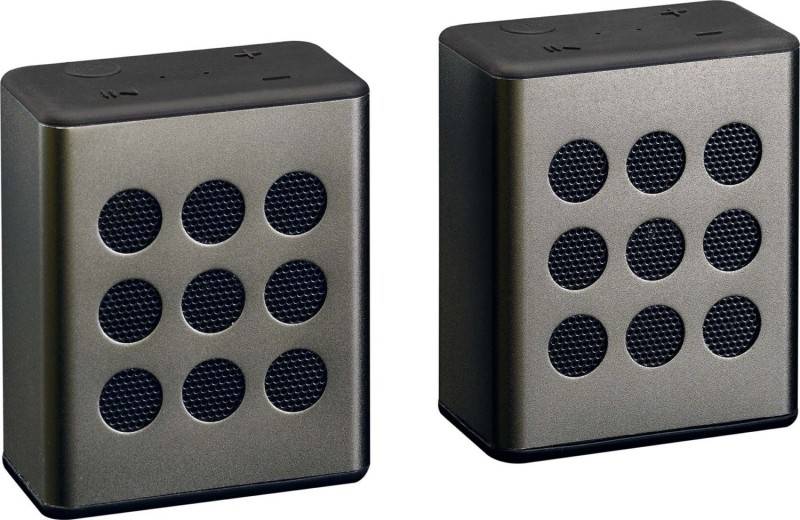 4 Stück LENCO Bluetooth-Lautsprecher-Set BTP-200BK