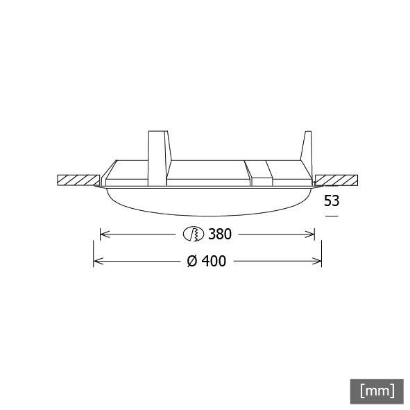 LTS Licht&Leuchten Deckeneinbauring DISC-Z 40.01