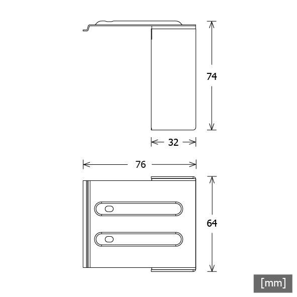 LTS Licht&Leuchten Wandhalter LK-Z 070.114 si