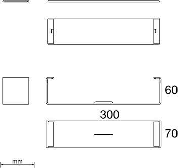 Unex Stoßstellenabdeckung grau 66314-48