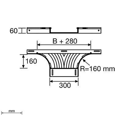 Unex T-Abzweiger grau 66328-48