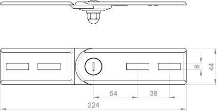 Unex Vertikales Gelenkstück gr 66813-48