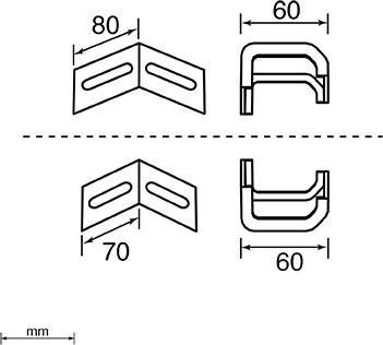 Unex Winkelverbinder horizont. 66841-48