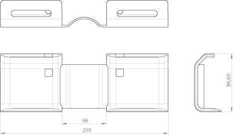 Unex Horizontales Gelenkstück 66854-48