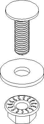 Niedax Flachrundkopfschraube FLMU 6X20 F