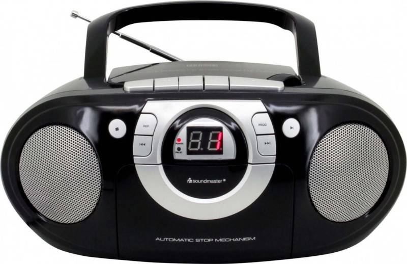 4 Stück Soundmaster CD-Boombox SCD5100SW sw