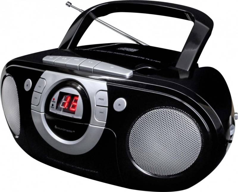 4 Stück Soundmaster CD-Boombox SCD5100SW sw