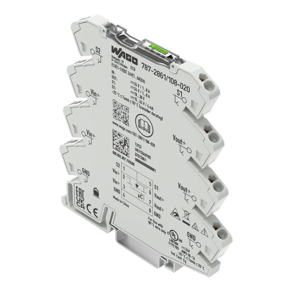 WAGO GmbH & Co. KG Schutzschalter Elektron. 787-2861/108-020