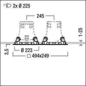 Zumtobel Group Installationsrahmen CAR EVO L #60800832