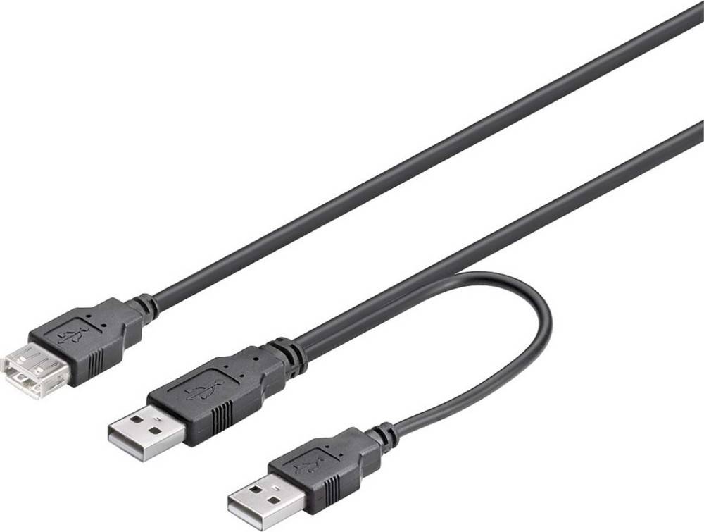 Goobay USB-2.0-Kabel,Dual-Power 93353