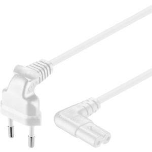 Wentronic Goobay Euro Anschlusskabel beidseitig abgewinkelt, 1,5 m, Weiß