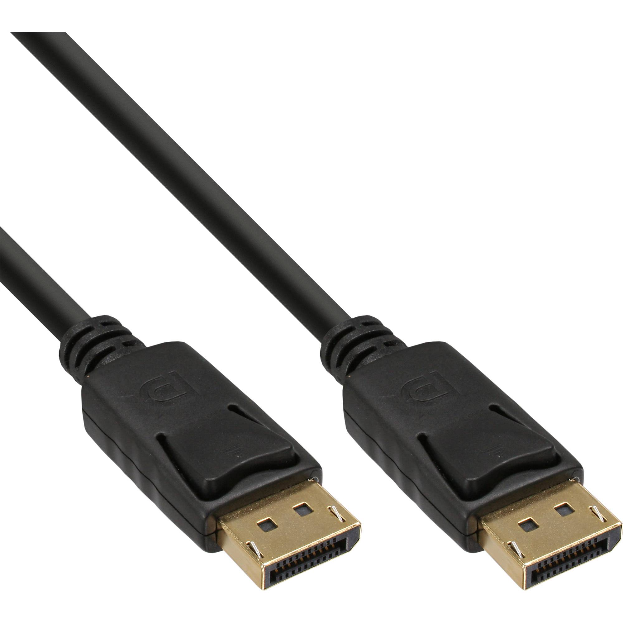 INLINE - DisplayPort Kabel - schwarz - vergoldete Kontakte - 5m