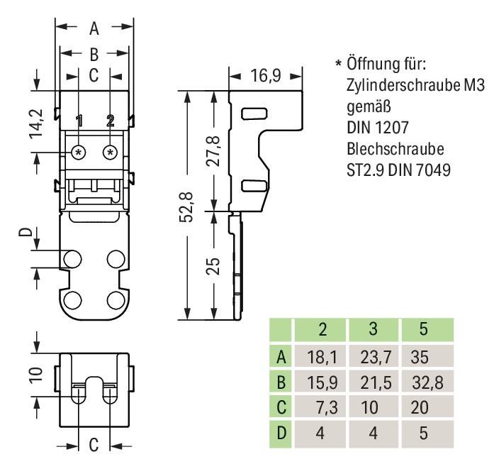 WAGO GmbH & Co. KG Befestigungsadapter 221-505