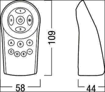 Zumtobel Group Infrarot Fernbedienung IRTOUCH2