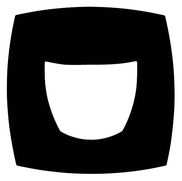 Theben Abdeckrahmen PräsenzLight 180 BK