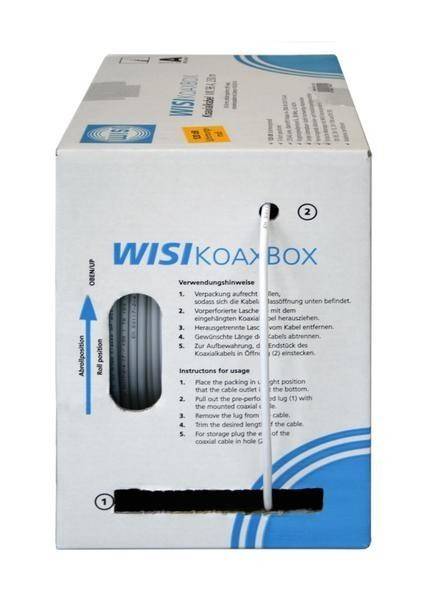 Wisi Koaxialkabel Abrollbox MK 96 A 0252 Box250