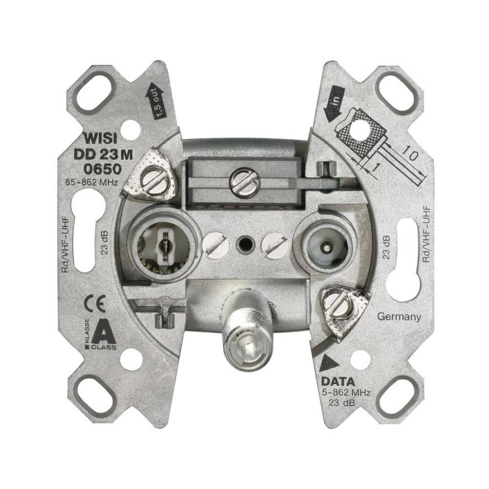 Wisi Durchgangsdose, 23 dB DD23M0650