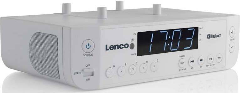 4 Stk. LENCO Bluetooth-Küchenradio KCR-100 White
