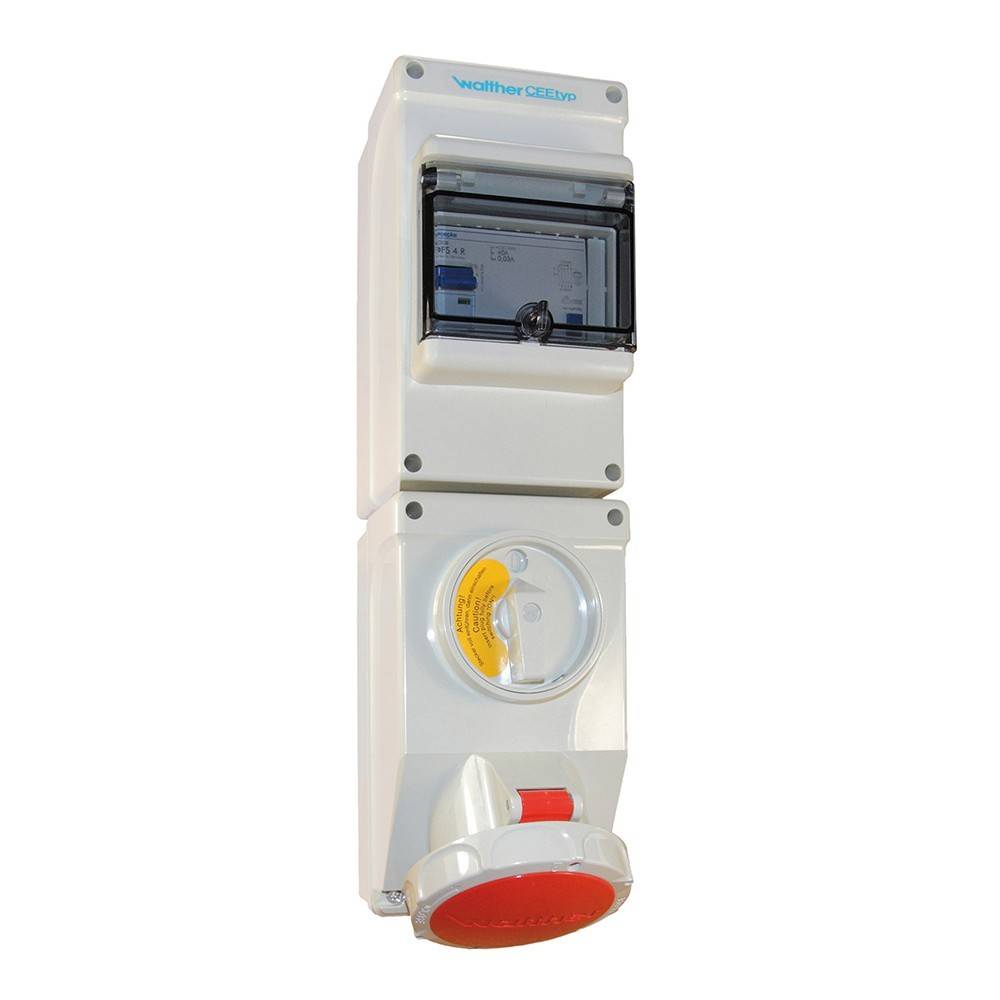 Walther Werke Wasserdichte Wandsteckdose AU119TJ