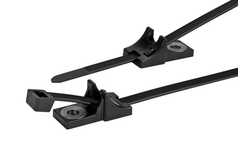 HellermannTyton Befestigungsbinder T120RHDM6-HIRHS-BK