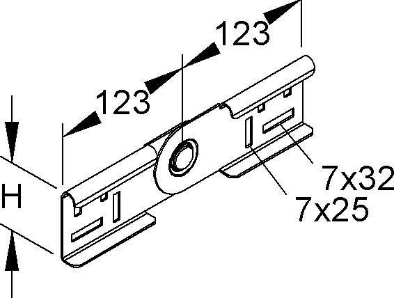 Niedax Gelenkverbinder außen RGVA 60 F