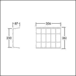 Thorn Wandkorb VoyagerStyle115BPGr.