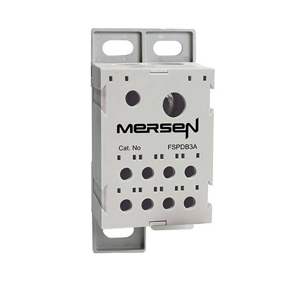 Mersen Elektrosicherungshalter oder Sicherungsblock mit der Beschriftung 