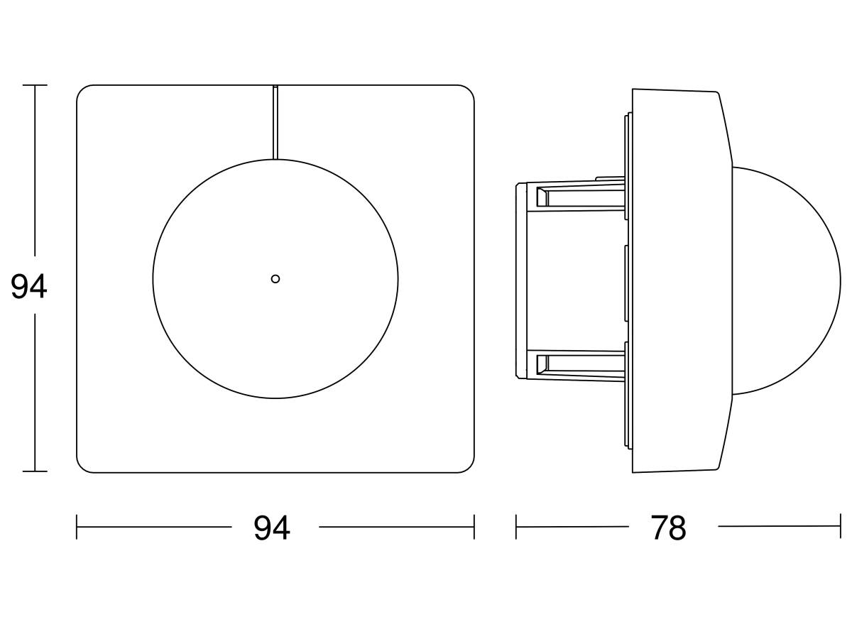 Steinel Bewegungsmelder IS 345-E UP WS COM1