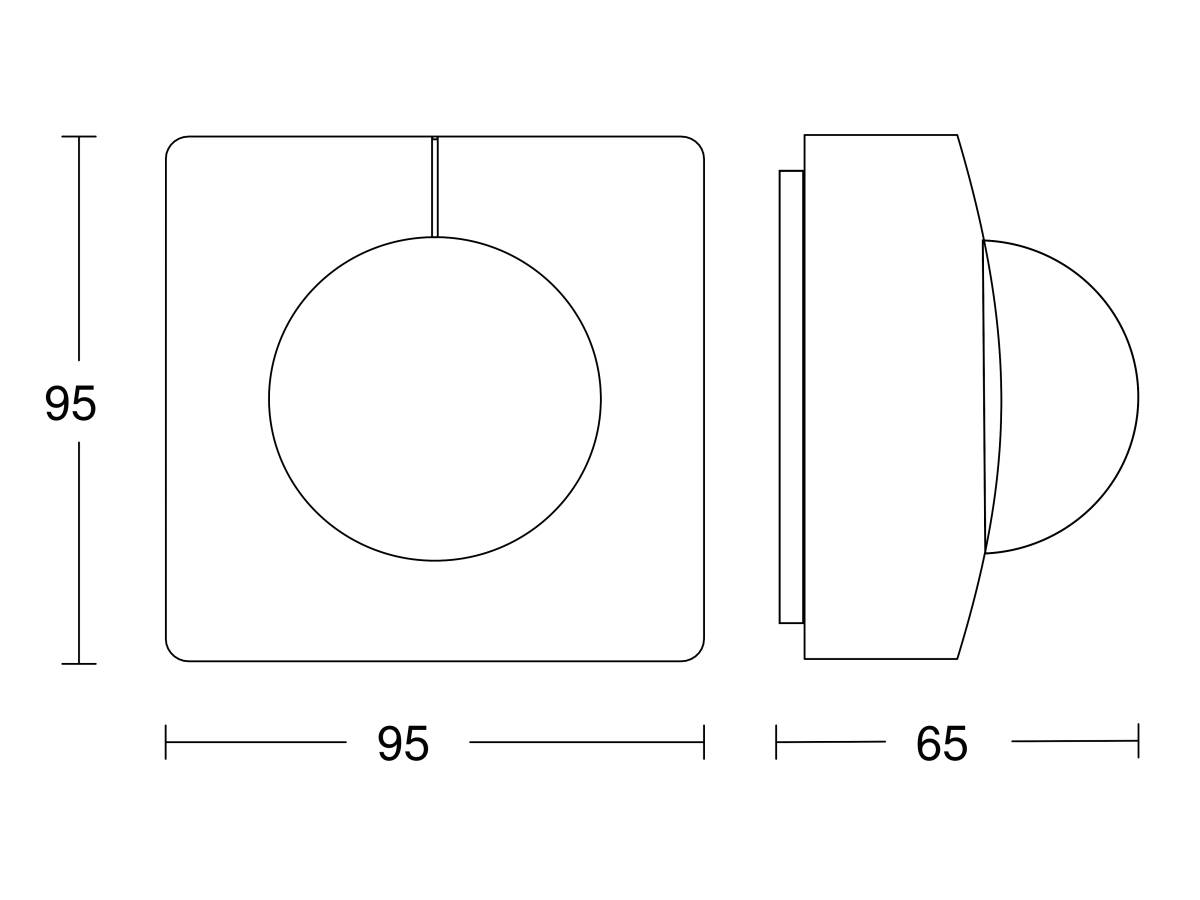 Steinel Bewegungsmelder IS 3360-E MX AP KNX
