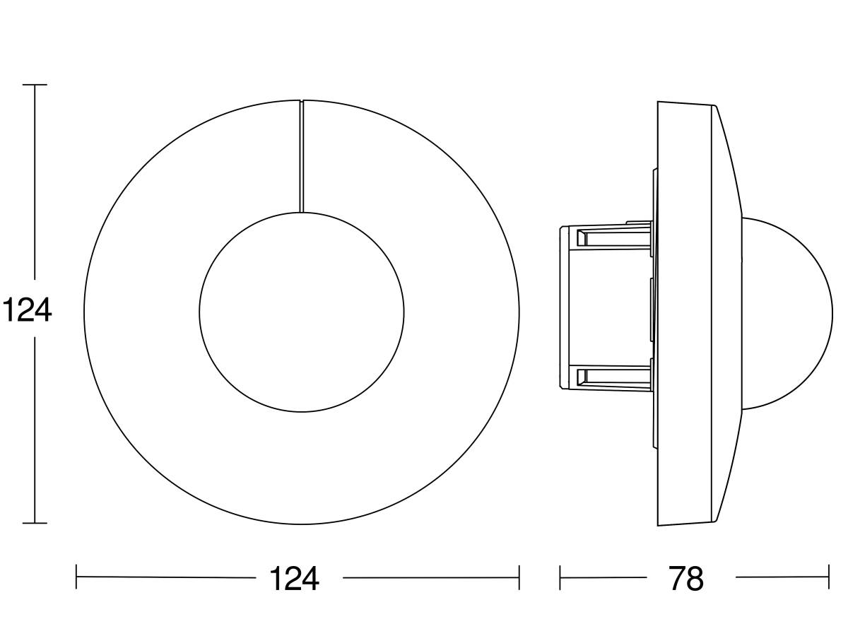 Steinel Bewegungs- u Präsenzmelder IS 3360-R UP WS KNX