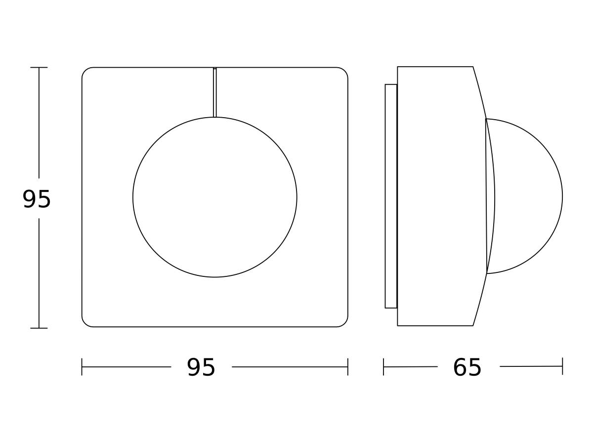 Steinel Bewegungsmelder IS 345-E AP WS KNX