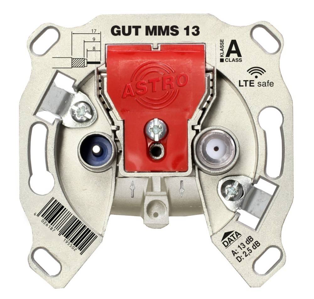 Astro Strobel BK-Modem-Durchgangsdose GUT MMS 13