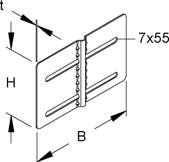 Niedax Universalverbinder RSUVKS 110-1.5 S