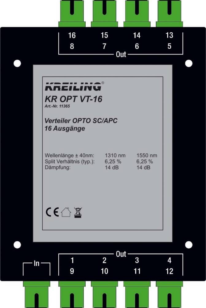 Kreiling Tech. Verteiler OPTO SC/APC KR OPT VT-16