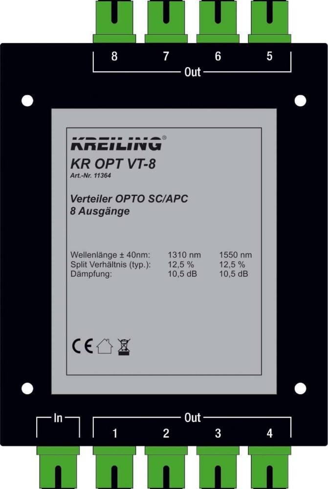 Kreiling Tech. Verteiler OPTO SC/APC KR OPT VT-8