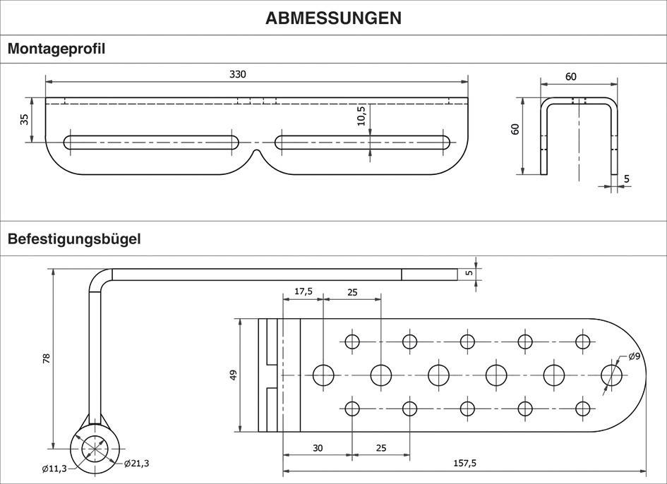 Scharnberger+Hasenbein Eckhalter 330mm 39472