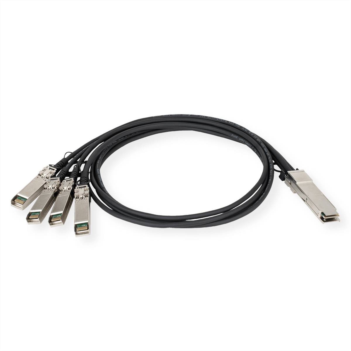 D-Link DEM-CB100QXS-4XS 40G QSFP+ zu 4x 10G SFP+ Passives DAC Kabel 1m