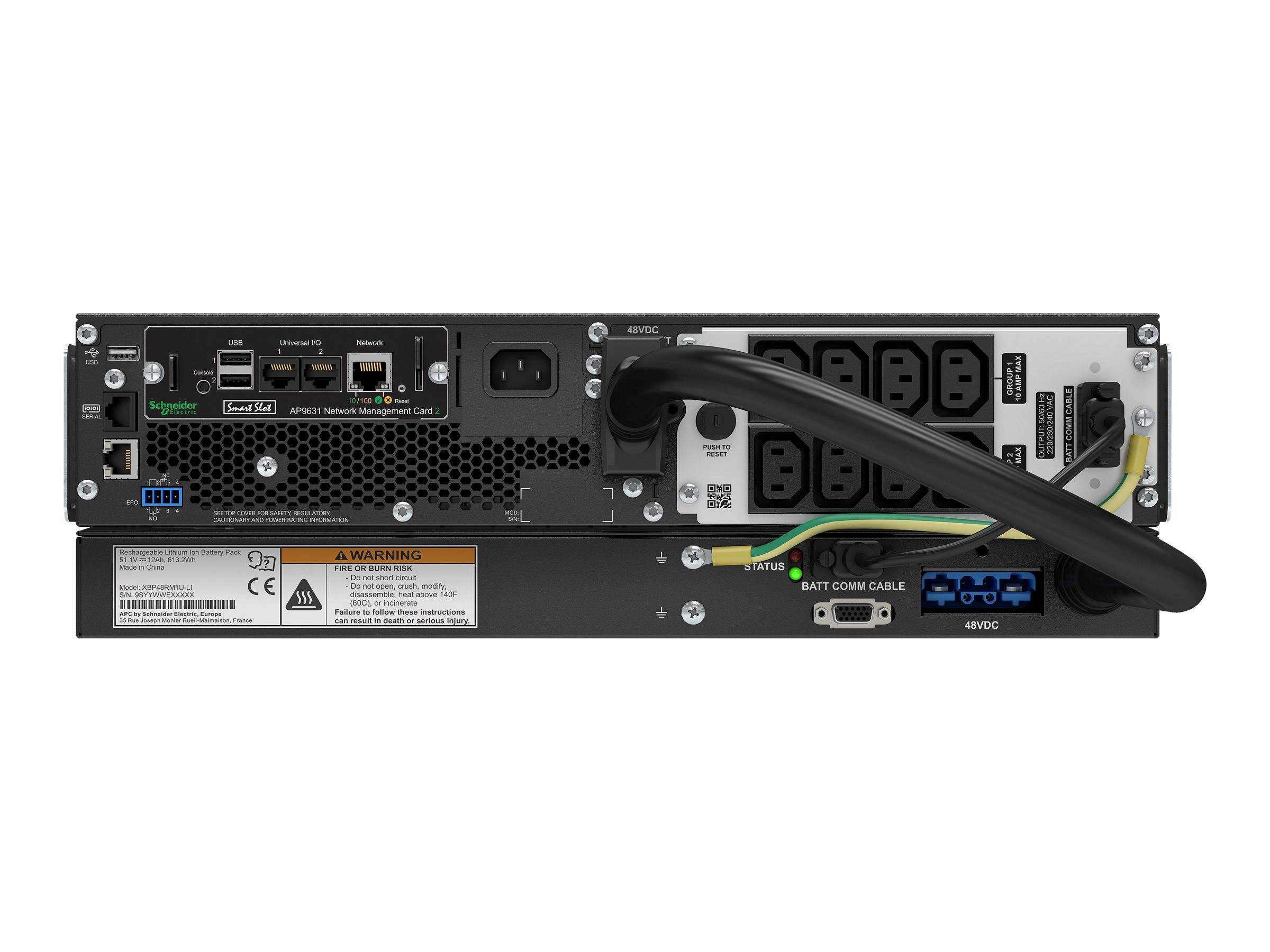 Schneider Elec.(APC) Smart-UPS Online 1500VA SRTL1500RMXLI-NC
