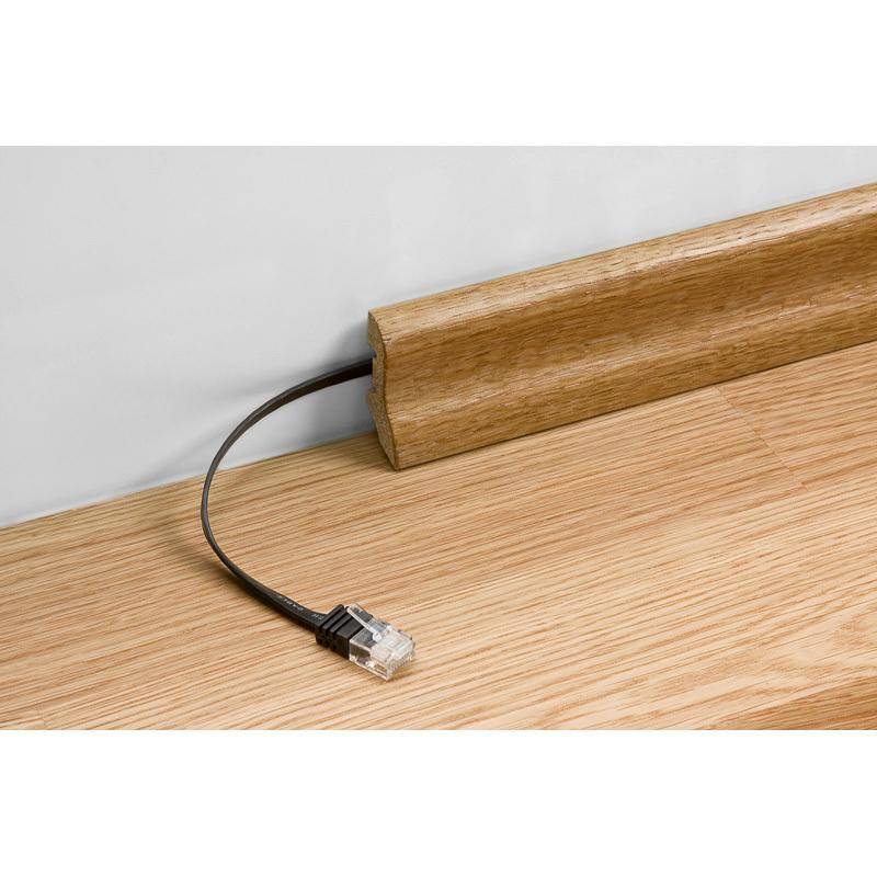 CAT 6 Netzwerkkabel, U/UTP, flach, blau - Länge: 5,0 m