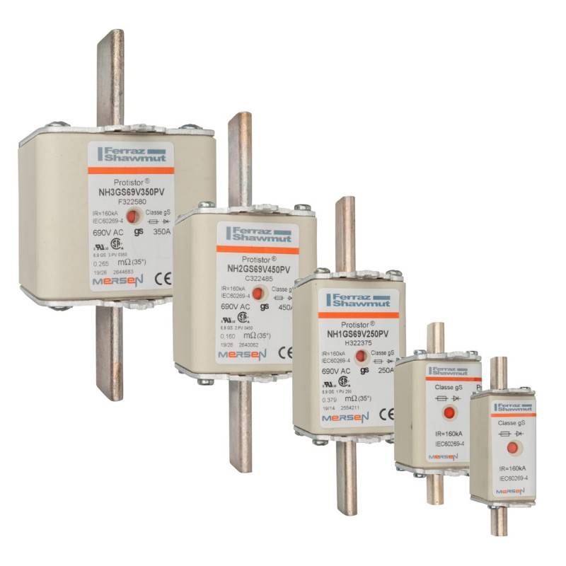 3 Stück Mersen NH-Sicherungseinsatz NH000GS69V16PV