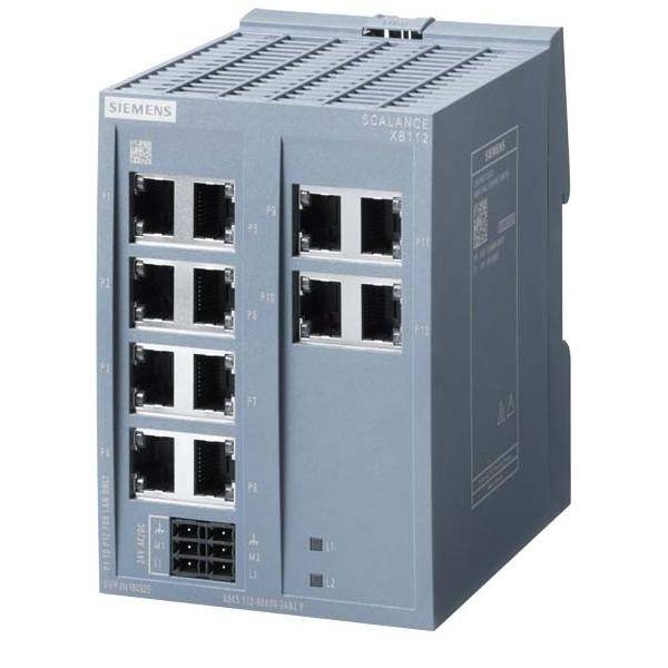 Siemens Dig.Industr. SCALANCE XB112 Switch 6GK5112-0BA00-2AB2