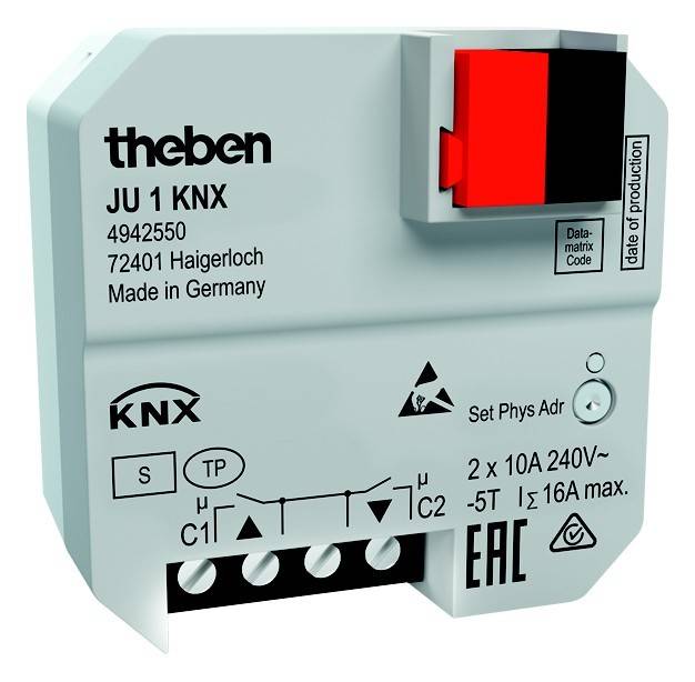 Theben UP-Jalousieaktor JU 1 KNX