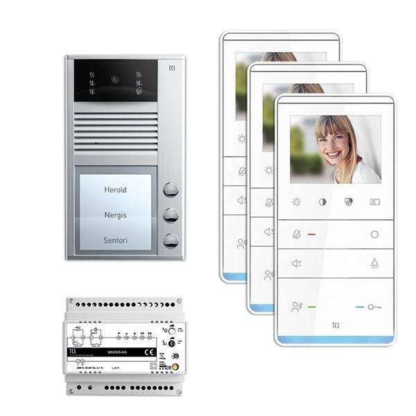 TCS Tür Control Video-Türsprechanlagenset PVC2330-0010