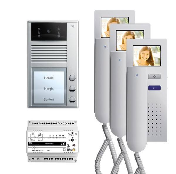TCS Tür Control Video-Türsprechanlagenset PVC2430-0010