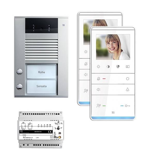 TCS Tür Control Videosprechanlgenset color PVE16020-0010